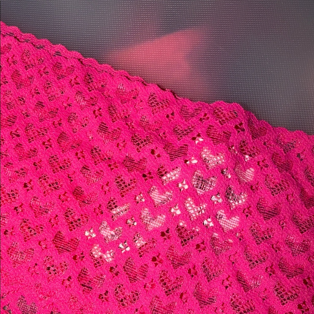 🩷Pink heart Lace Thong Panty - Picture 2 of 5